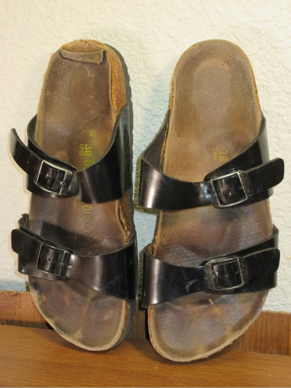 Birkenstock Kids Dark Brown Double-Buckle Slide Sandals